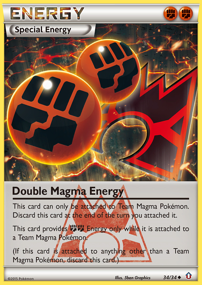 Double Magma Energy (34/34) [XY: Double Crisis] | I Want That Stuff Brandon