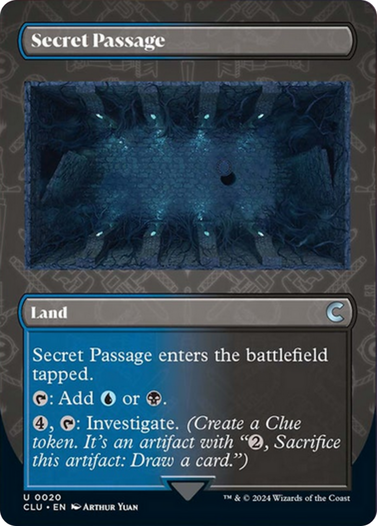 Secret Passage (Borderless) [Ravnica: Clue Edition] | I Want That Stuff Brandon