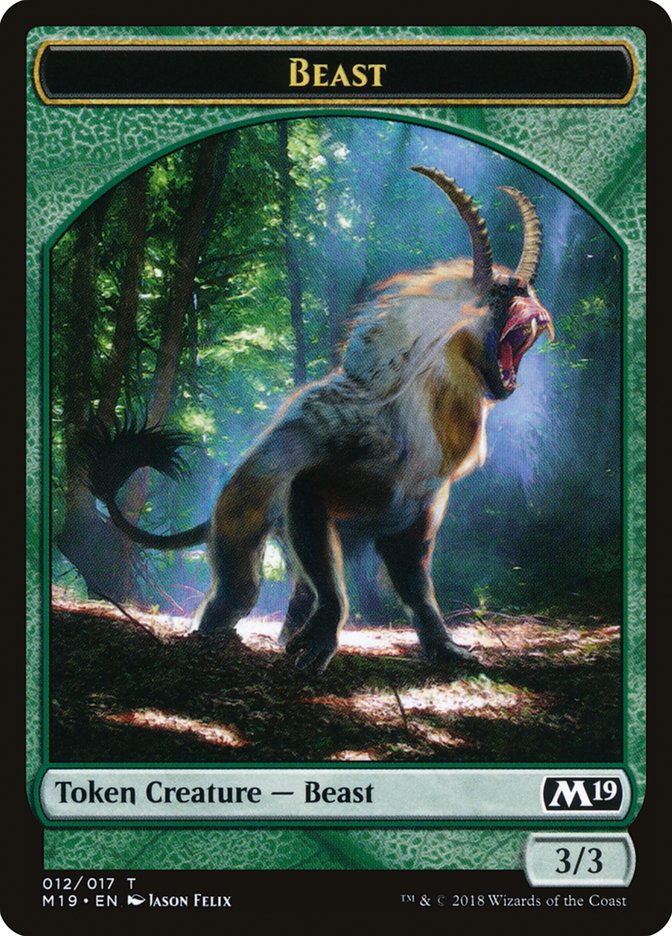 Beast Token [Core Set 2019 Tokens] | I Want That Stuff Brandon