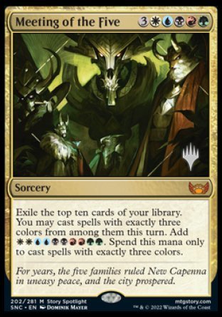 Meeting of the Five (Promo Pack) [Streets of New Capenna Promos] | I Want That Stuff Brandon