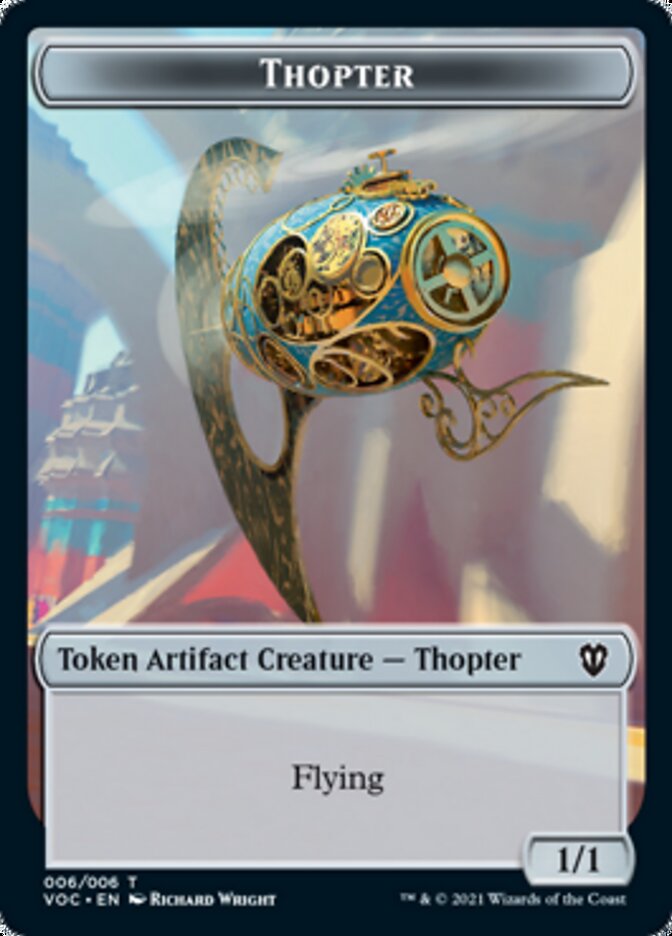 Spirit (003) // Thopter Double-Sided Token [Innistrad: Crimson Vow Commander Tokens] | I Want That Stuff Brandon