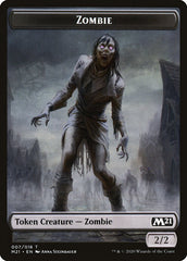 Construct // Zombie Double-Sided Token [Core Set 2021 Tokens] | I Want That Stuff Brandon