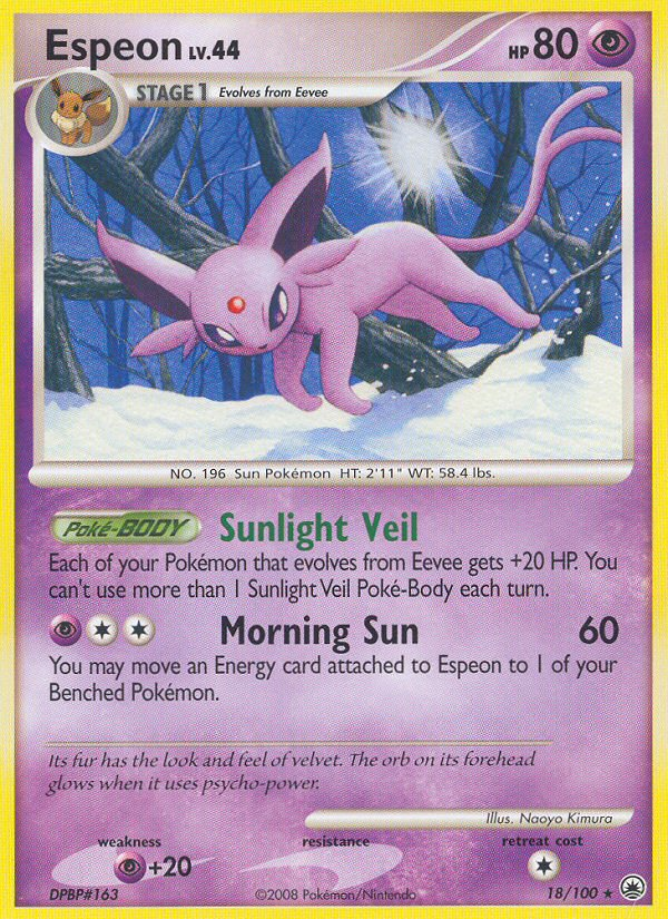 Espeon (18/100) [Diamond & Pearl: Majestic Dawn] | I Want That Stuff Brandon