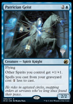 Patrician Geist (Promo Pack) [Innistrad: Midnight Hunt Promos] | I Want That Stuff Brandon