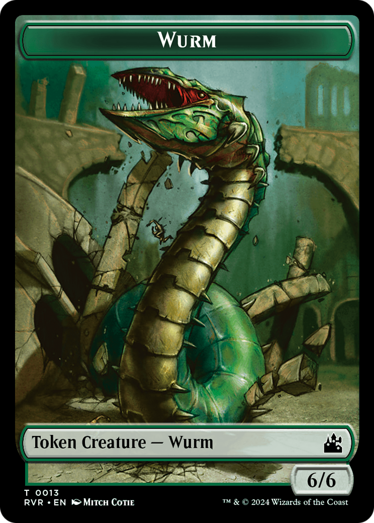 Wurm Token [Ravnica Remastered Tokens] | I Want That Stuff Brandon