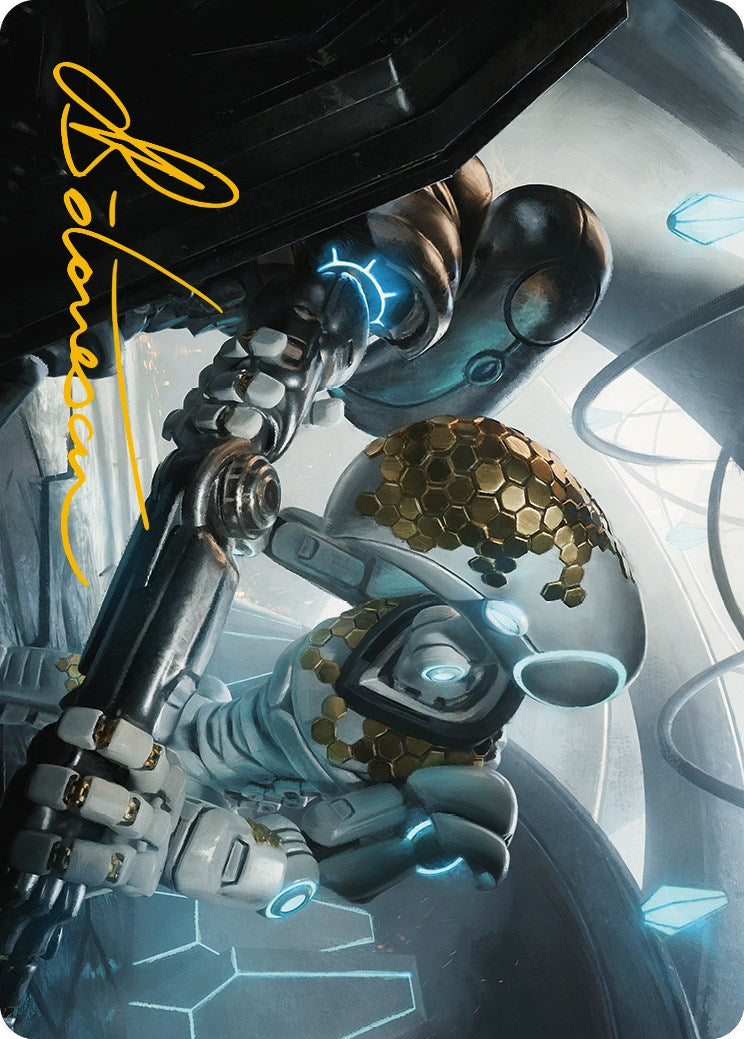 Myr Kinsmith Art Card (Gold-Stamped Signature) [Phyrexia: All Will Be One Art Series] | I Want That Stuff Brandon