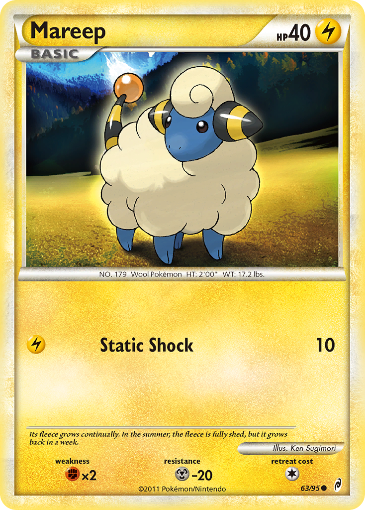 Mareep (63/95) [HeartGold & SoulSilver: Call of Legends] | I Want That Stuff Brandon