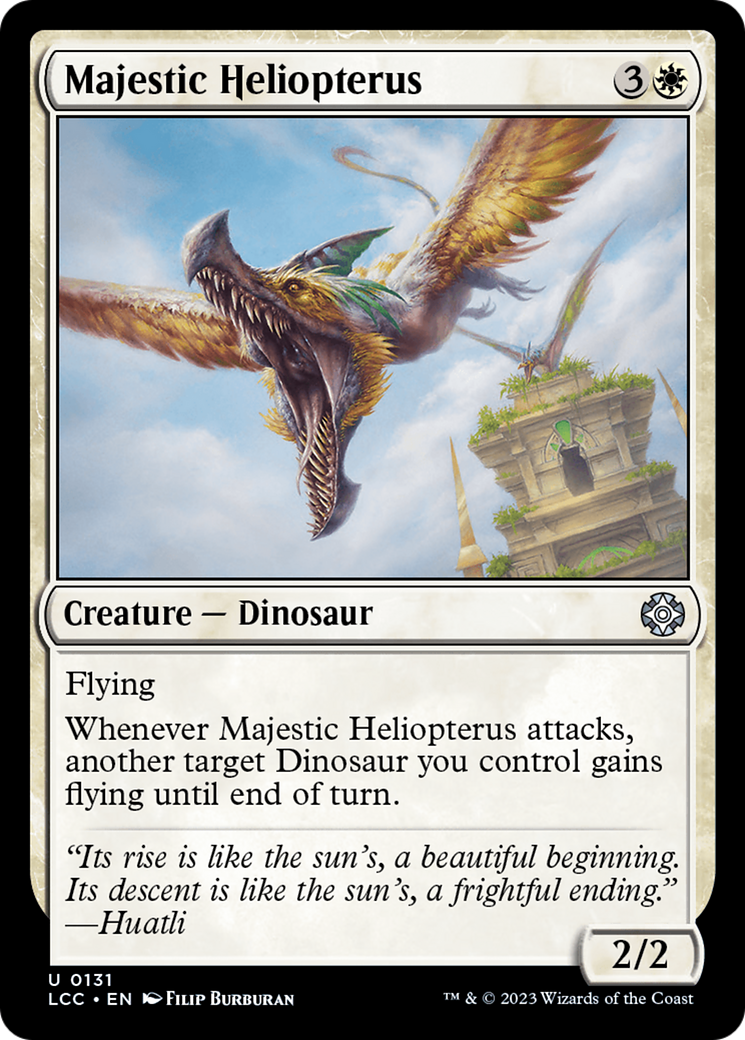 Majestic Heliopterus [The Lost Caverns of Ixalan Commander] | I Want That Stuff Brandon