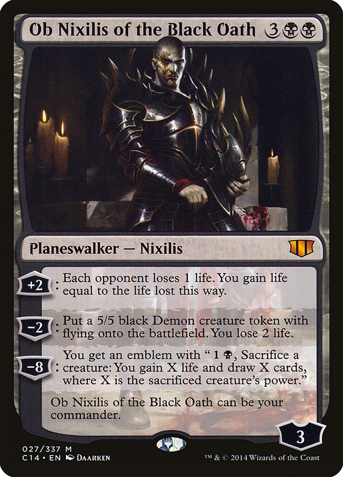 Ob Nixilis of the Black Oath [Commander 2014] | I Want That Stuff Brandon