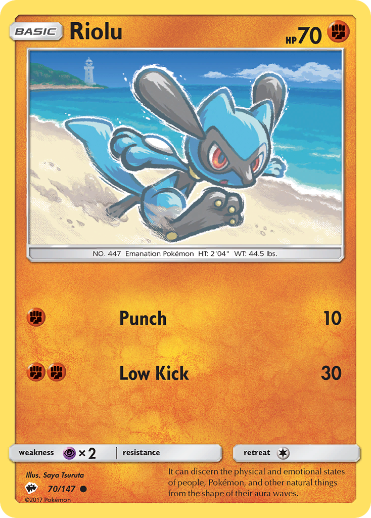 Riolu (70/147) [Sun & Moon: Burning Shadows] | I Want That Stuff Brandon