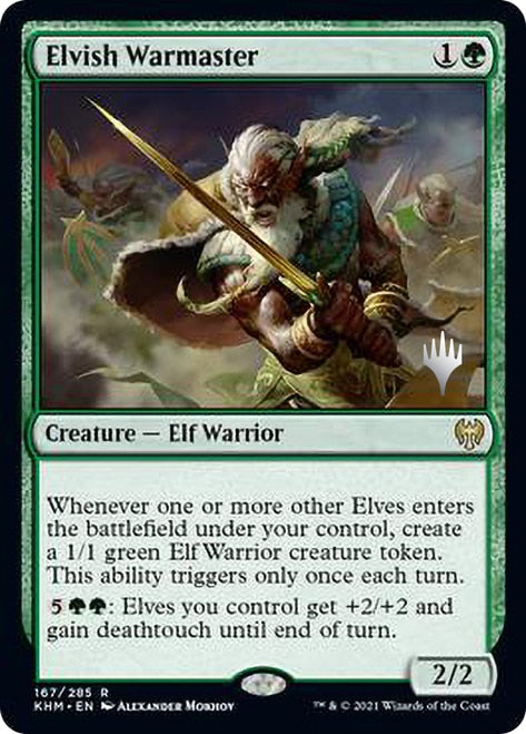 Elvish Warmaster (Promo Pack) [Kaldheim Promos] | I Want That Stuff Brandon