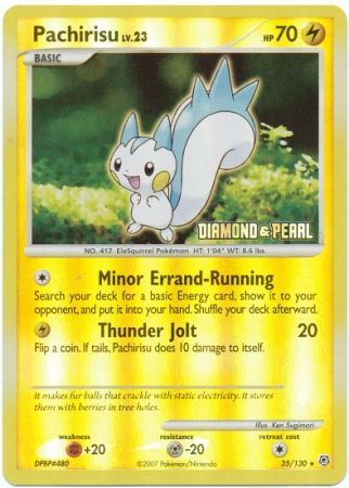 Pachirisu (35/130) [Burger King Promos: 2008 Collection] | I Want That Stuff Brandon