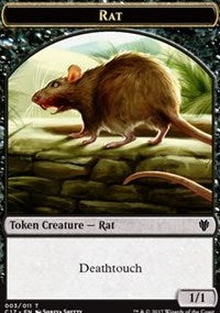 Rat // Cat Double-Sided Token [Commander 2017 Tokens] | I Want That Stuff Brandon