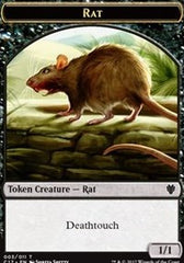 Rat // Cat Double-Sided Token [Commander 2017 Tokens] | I Want That Stuff Brandon