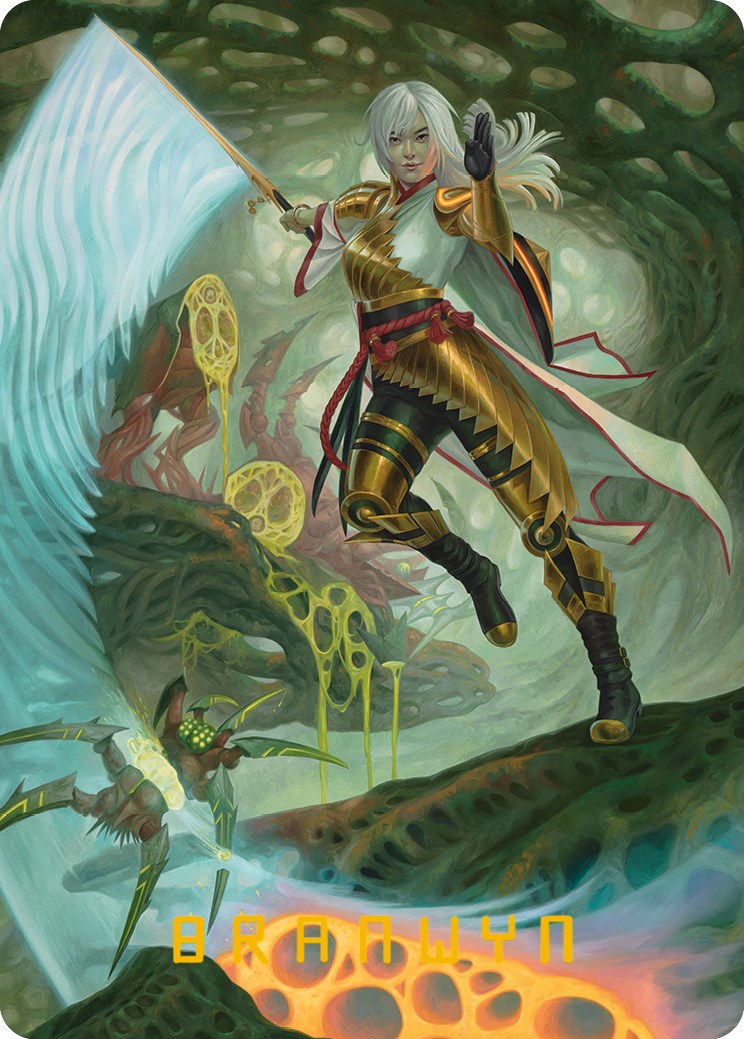 The Eternal Wanderer Art Card (Gold-Stamped Signature) [Phyrexia: All Will Be One Art Series] | I Want That Stuff Brandon