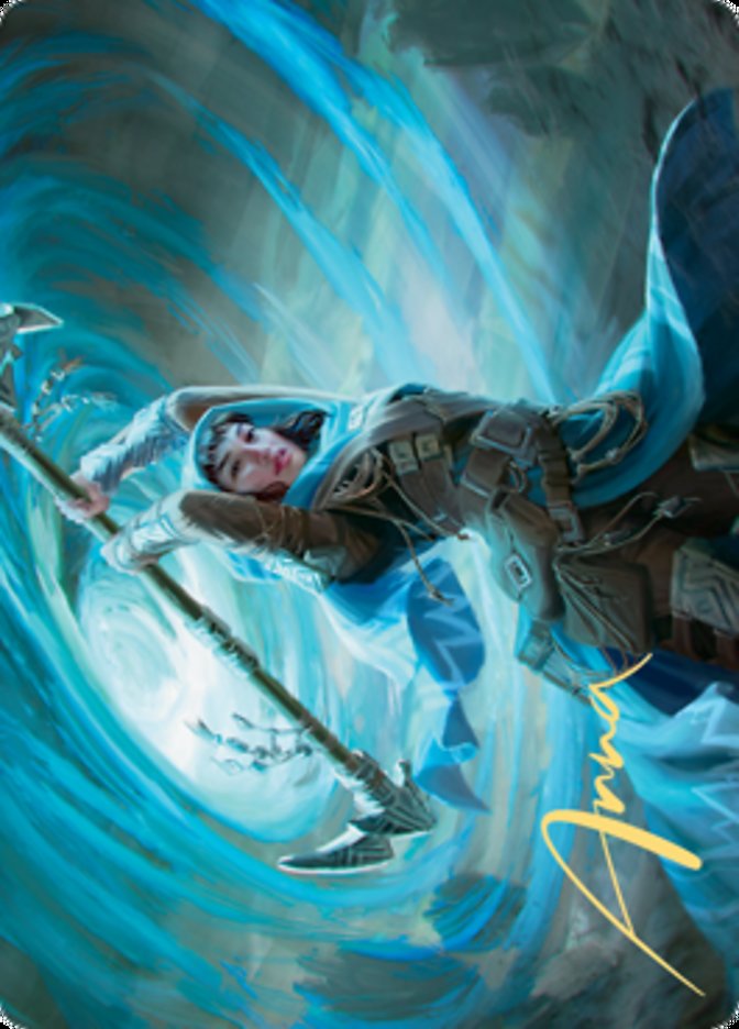 Sea Gate Stormcaller Art Card (Gold-Stamped Signature) [Zendikar Rising Art Series] | I Want That Stuff Brandon