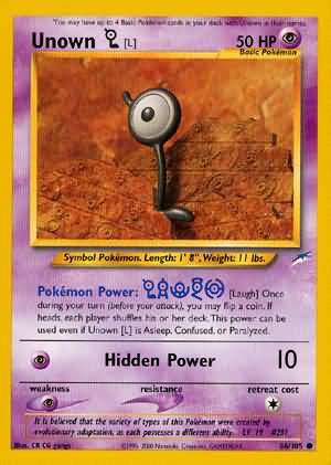Unown [L] (86/105) [Neo Destiny Unlimited] | I Want That Stuff Brandon