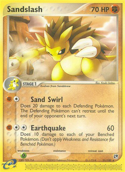 Sandslash (21/100) [EX: Sandstorm] | I Want That Stuff Brandon