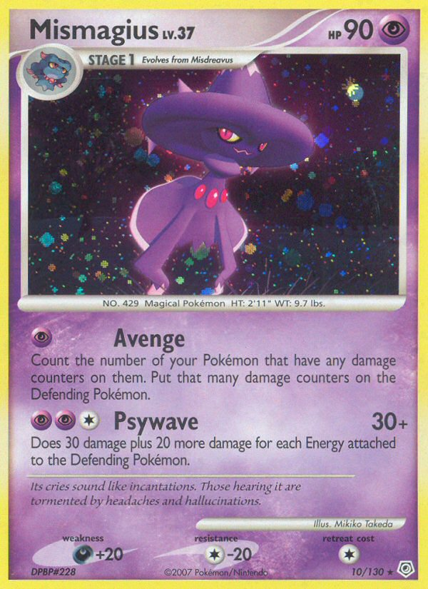 Mismagius (10/130) [Diamond & Pearl: Base Set] | I Want That Stuff Brandon