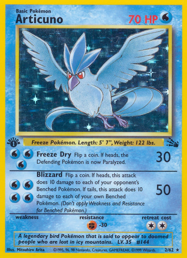 Articuno (2/62) [Fossil 1st Edition] | I Want That Stuff Brandon