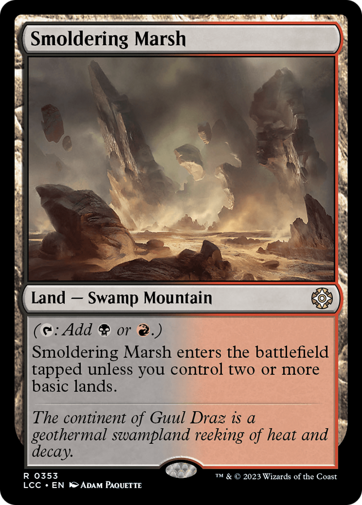 Smoldering Marsh [The Lost Caverns of Ixalan Commander] | I Want That Stuff Brandon