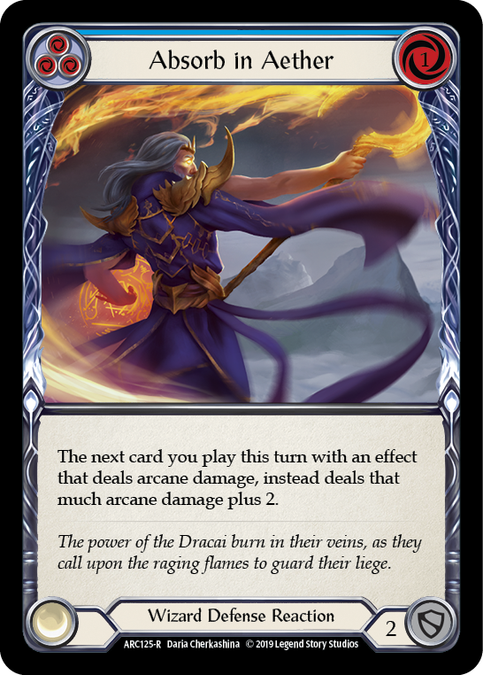 Absorb in Aether (Blue) [ARC125-R] 1st Edition Normal | I Want That Stuff Brandon