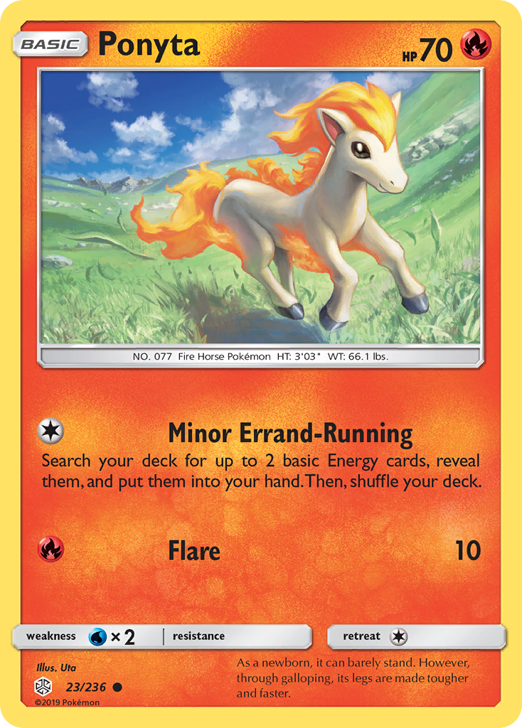 Ponyta (23/236) [Sun & Moon: Cosmic Eclipse] | I Want That Stuff Brandon