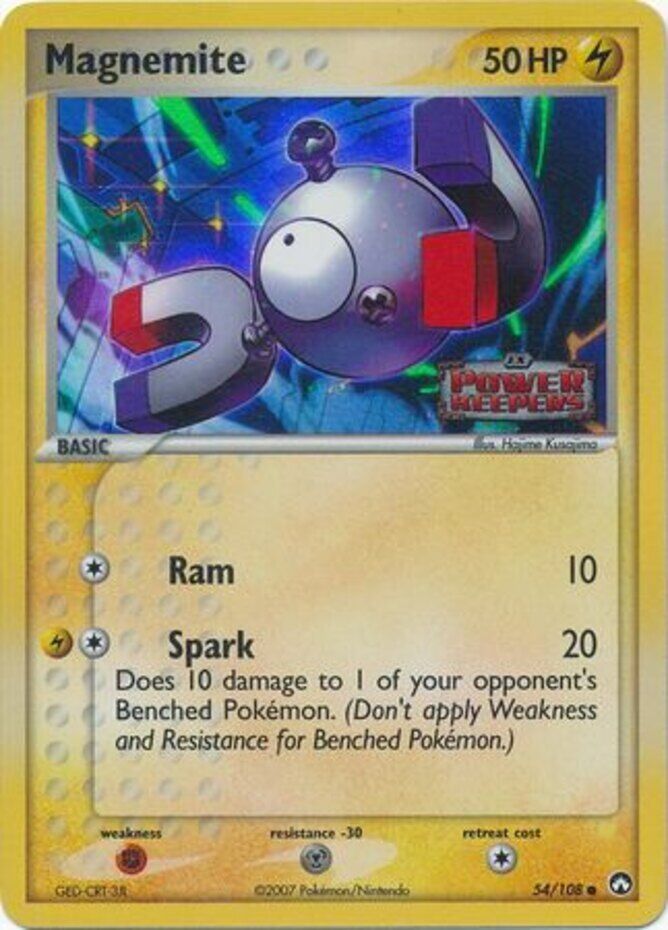 Magnemite (54/108) (Stamped) [EX: Power Keepers] | I Want That Stuff Brandon