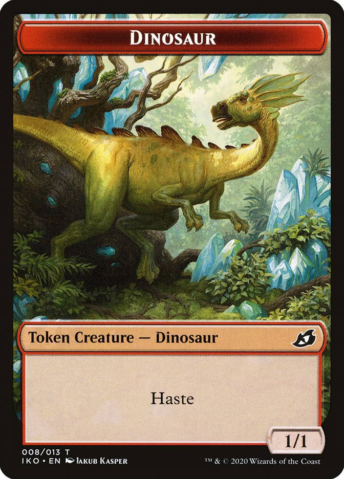 Dinosaur Token [Ikoria: Lair of Behemoths Tokens] | I Want That Stuff Brandon