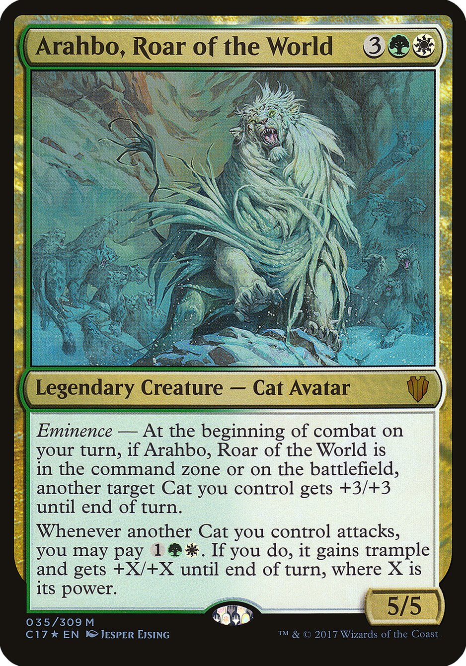 Arahbo, Roar of the World (Oversized) [Commander 2017 Oversized] | I Want That Stuff Brandon