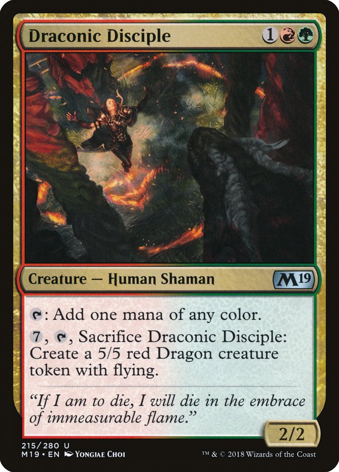 Draconic Disciple [Core Set 2019] | I Want That Stuff Brandon