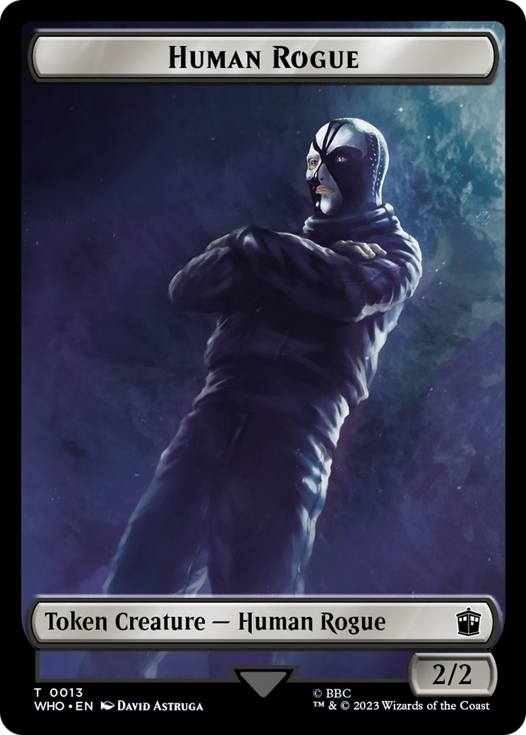 Human Rogue // Beast Double-Sided Token [Doctor Who Tokens] | I Want That Stuff Brandon