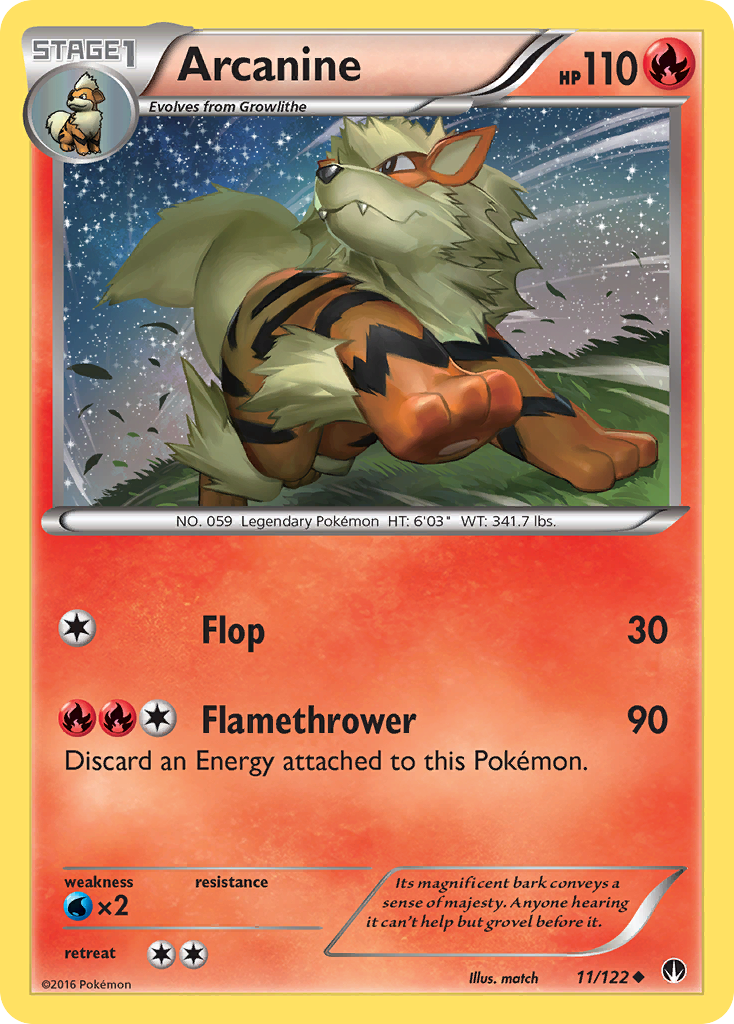 Arcanine (11/122) [XY: BREAKpoint] | I Want That Stuff Brandon