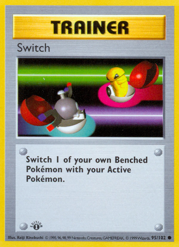 Switch (95/102) (Shadowless) [Base Set 1st Edition] | I Want That Stuff Brandon