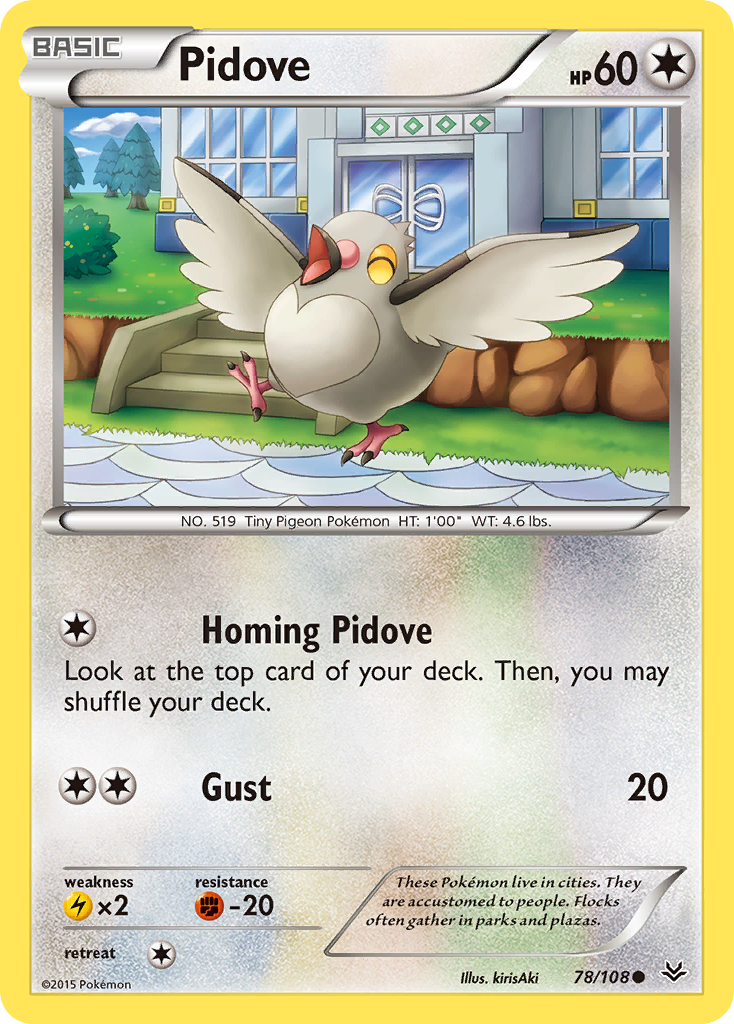 Pidove (78/108) [XY: Roaring Skies] | I Want That Stuff Brandon