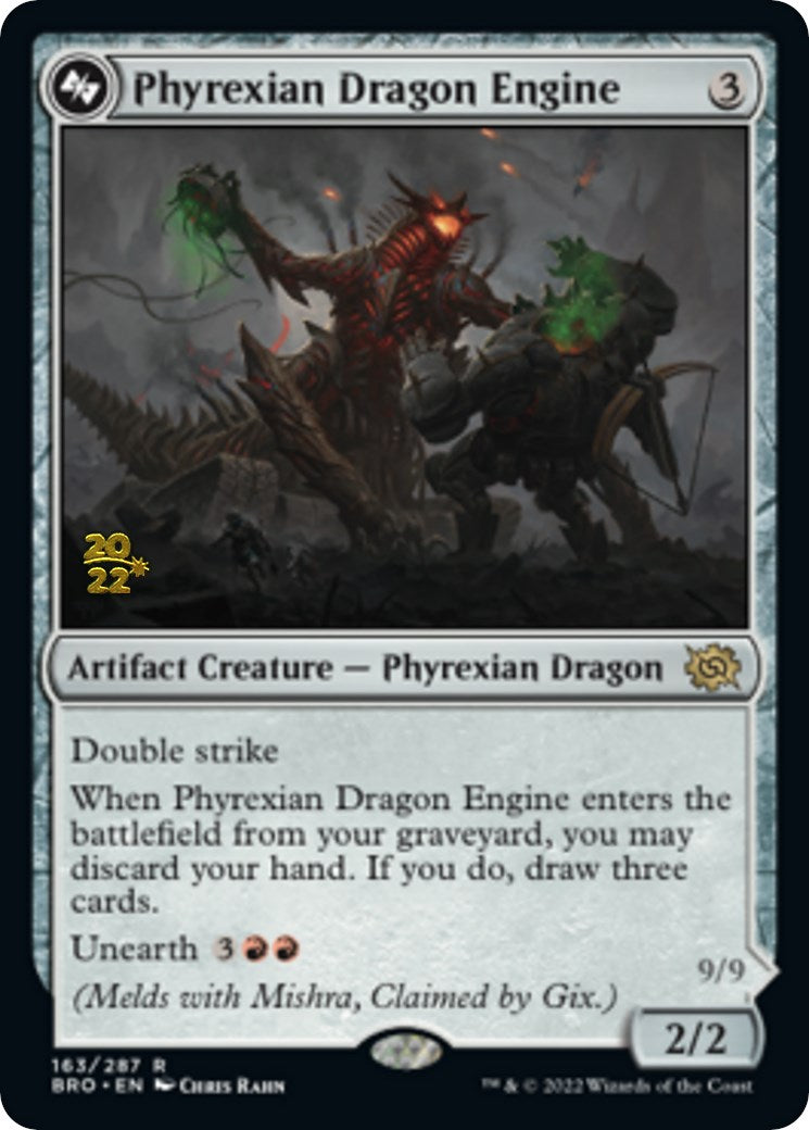 Phyrexian Dragon Engine [The Brothers' War Prerelease Promos] | I Want That Stuff Brandon