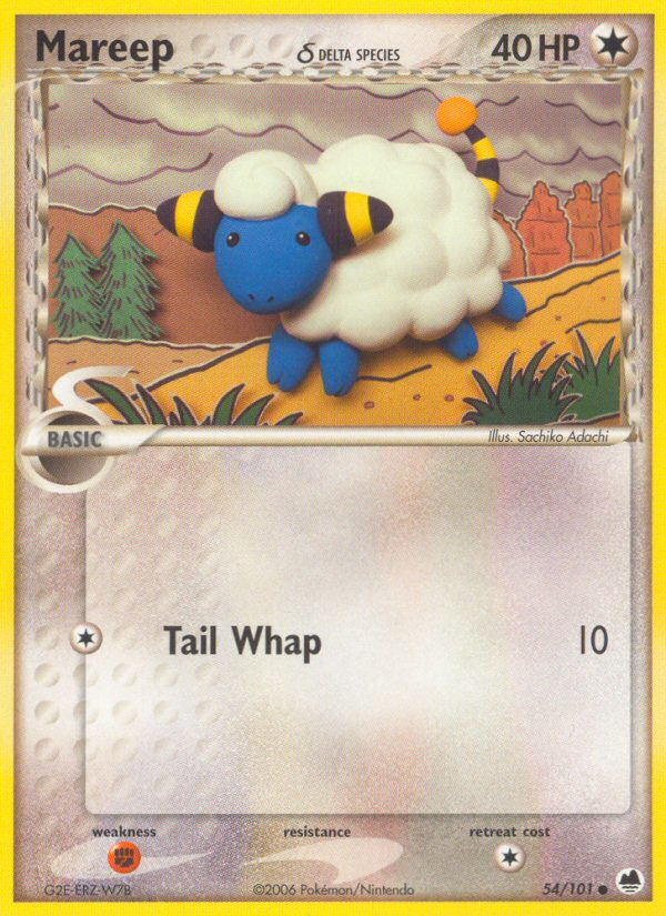 Mareep (54/101) (Delta Species) [EX: Dragon Frontiers] | I Want That Stuff Brandon