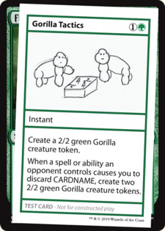 Gorilla Tactics (2021 Edition) [Mystery Booster Playtest Cards] | I Want That Stuff Brandon