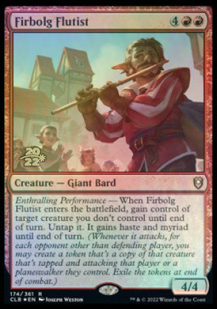 Firbolg Flutist [Commander Legends: Battle for Baldur's Gate Prerelease Promos] | I Want That Stuff Brandon