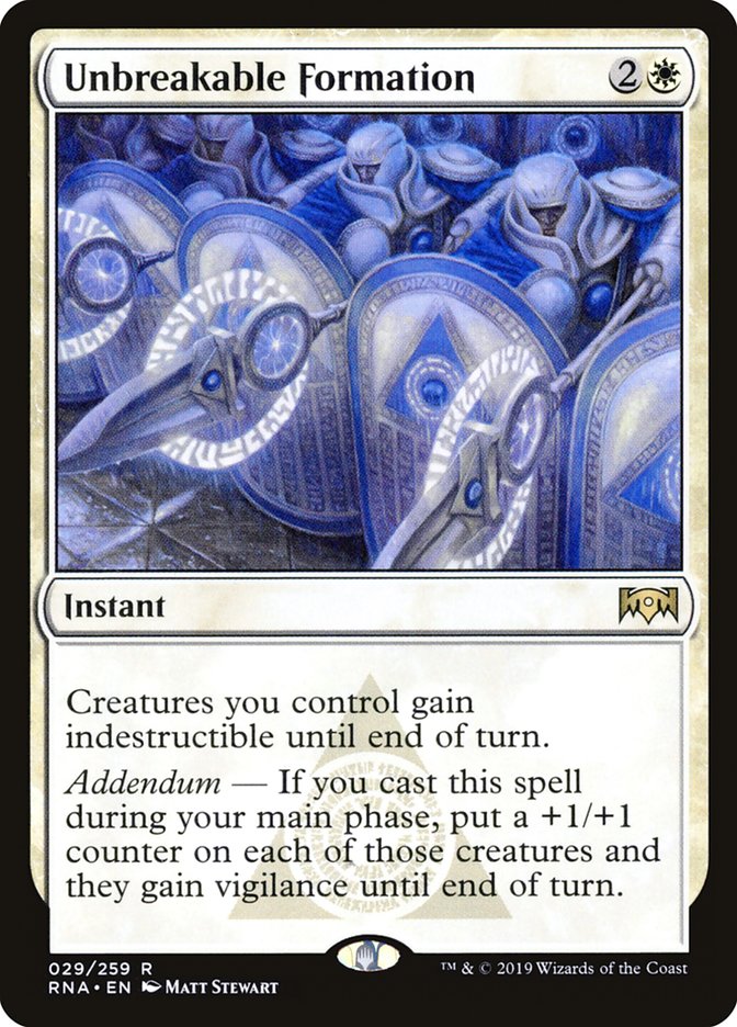 Unbreakable Formation [Ravnica Allegiance] | I Want That Stuff Brandon