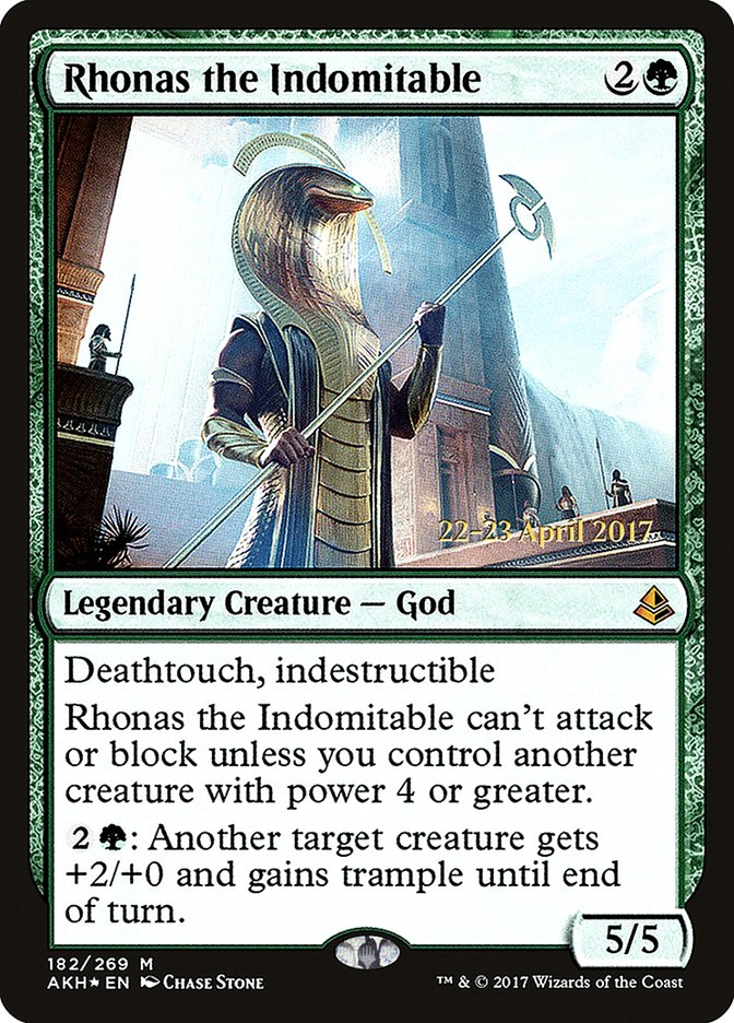 Rhonas the Indomitable [Amonkhet Prerelease Promos] | I Want That Stuff Brandon