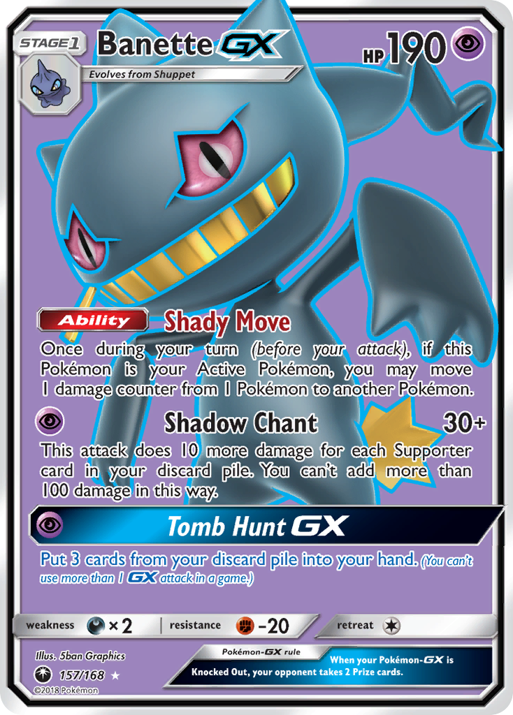 Banette GX (157/168) [Sun & Moon: Celestial Storm] | I Want That Stuff Brandon