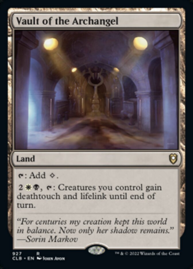 Vault of the Archangel [Commander Legends: Battle for Baldur's Gate] | I Want That Stuff Brandon