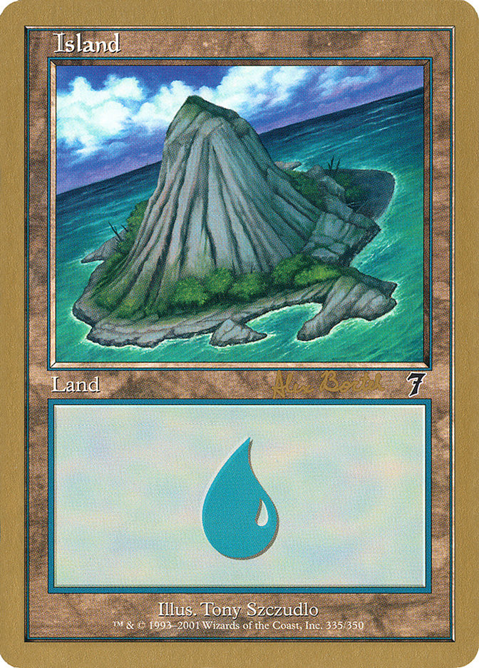 Island (ab335a) (Alex Borteh) [World Championship Decks 2001] | I Want That Stuff Brandon