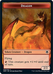 Dragon // Elf Warrior Double-Sided Token [Game Night: Free-for-All Tokens] | I Want That Stuff Brandon