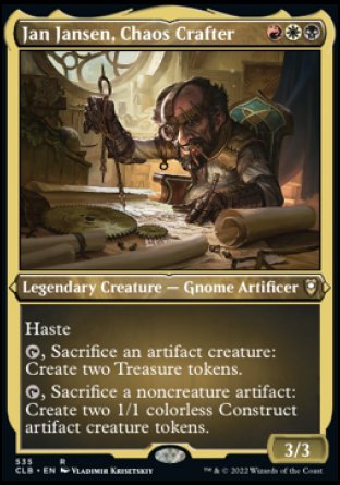 Jan Jansen, Chaos Crafter (Foil Etched) [Commander Legends: Battle for Baldur's Gate] | I Want That Stuff Brandon