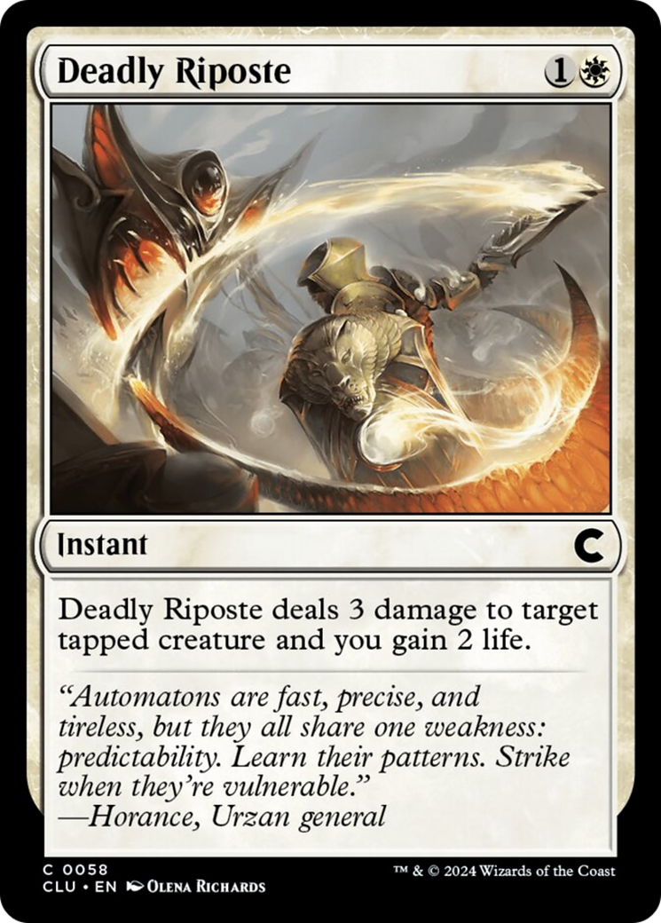 Deadly Riposte [Ravnica: Clue Edition] | I Want That Stuff Brandon