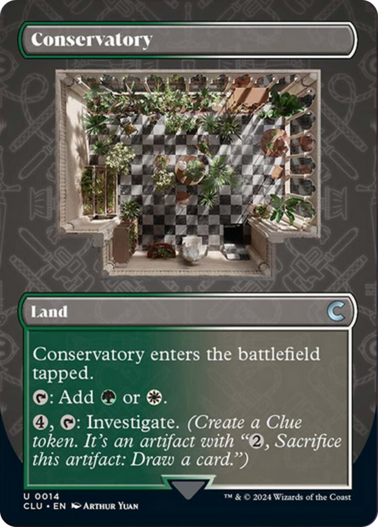 Conservatory (Borderless) [Ravnica: Clue Edition] | I Want That Stuff Brandon