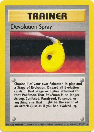 Devolution Spray (72/102) [Base Set Unlimited] | I Want That Stuff Brandon