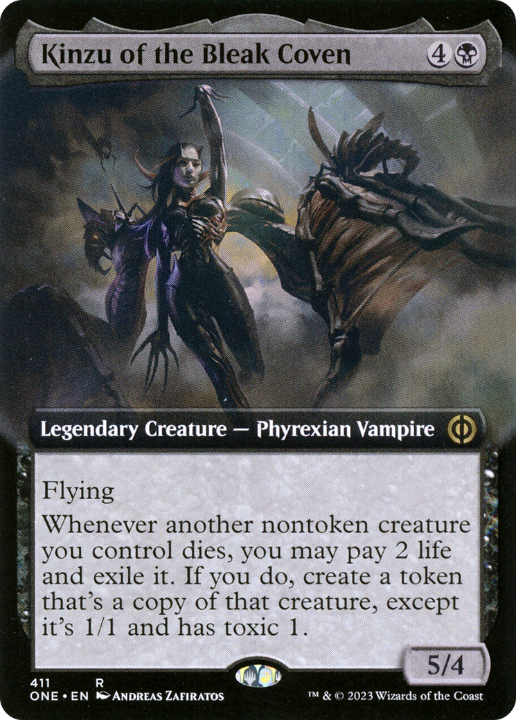 Kinzu of the Bleak Coven (Extended Art) [Phyrexia: All Will Be One] | I Want That Stuff Brandon